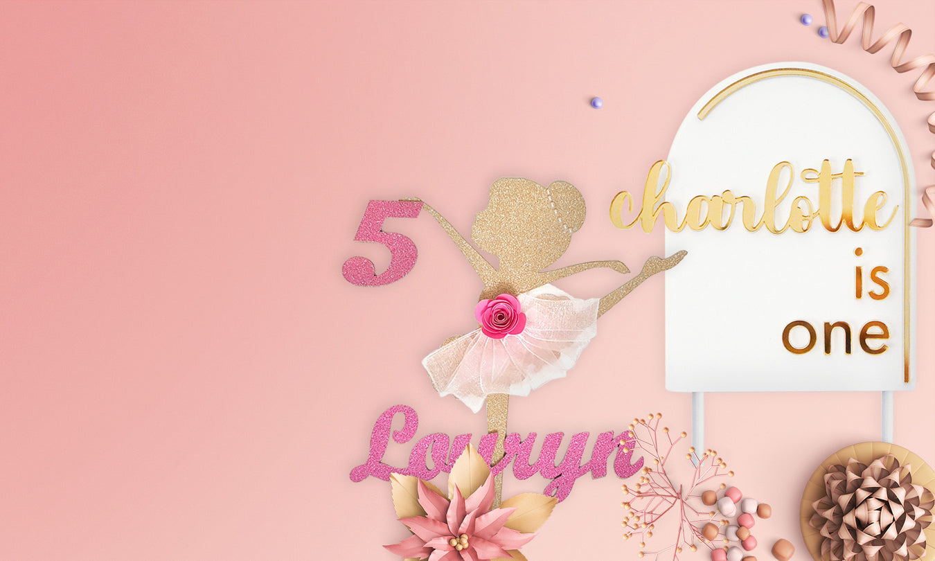 Personalised Cake Toppers, Party Decorations, Party Favours and More
