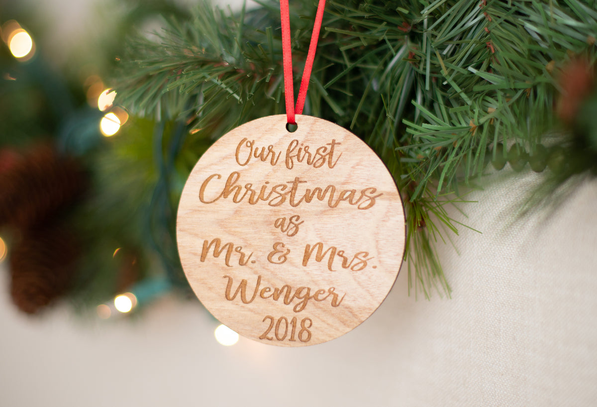 first christmas mr and mrs ornament