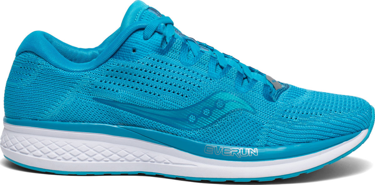 blue saucony running shoes