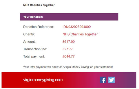 NHS Charities Together donation