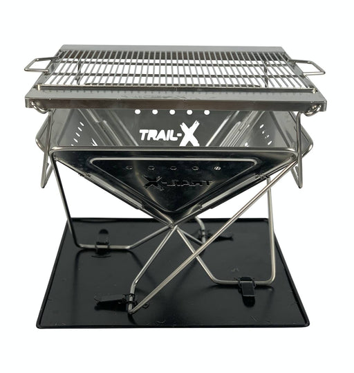 Trail-X Heavy Duty Stainless Steel Large BBQ Firepit