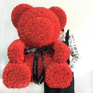 small rose teddy bear