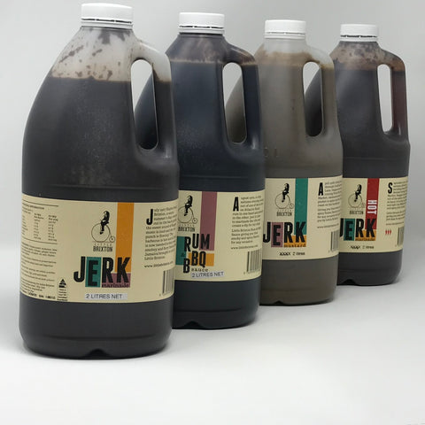 Jerk Marinades and Jerk Sauces 2 litre bottles for wholesale