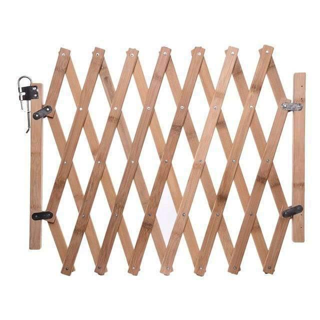 retractable wooden gate