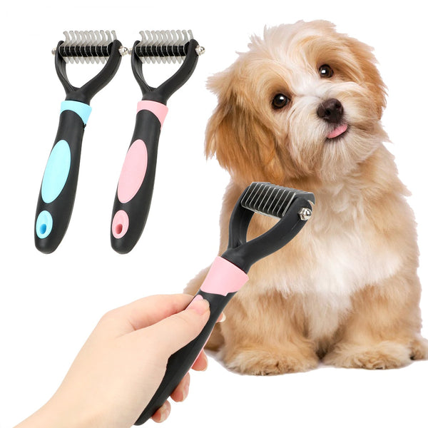 v rake dog brush