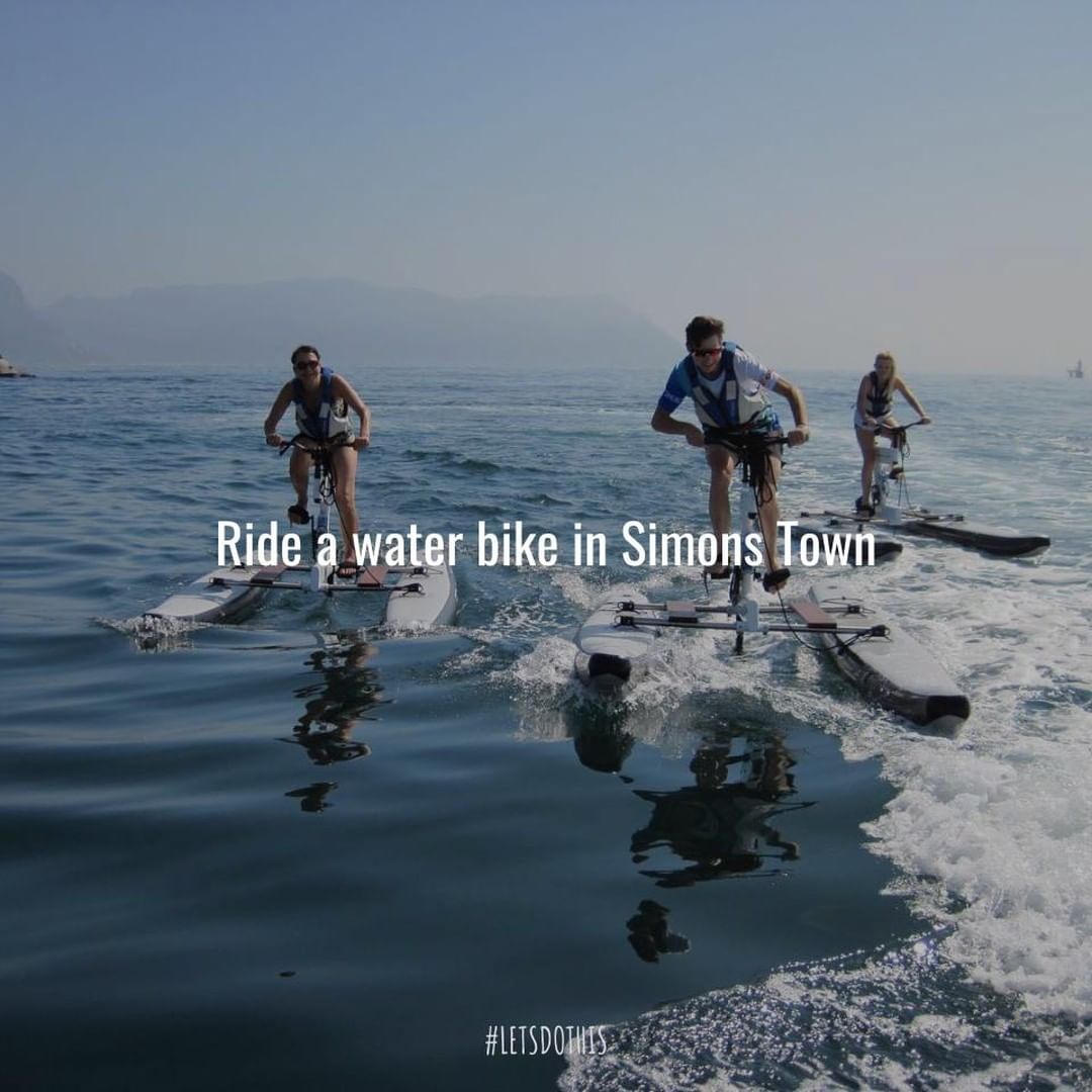 water bike ride