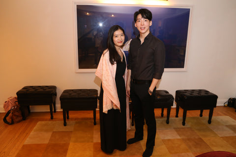 Tina Tianyu Deng and Hyunyoung Hwang at Park Avenue Pianos