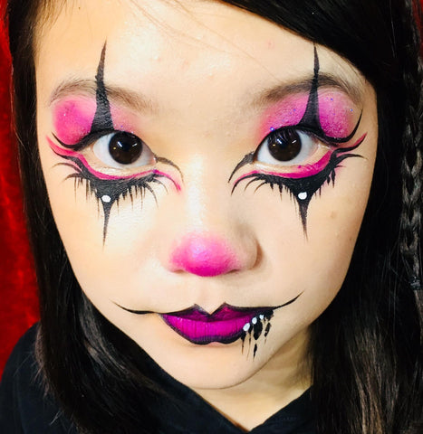 Halloween clown makeup idea