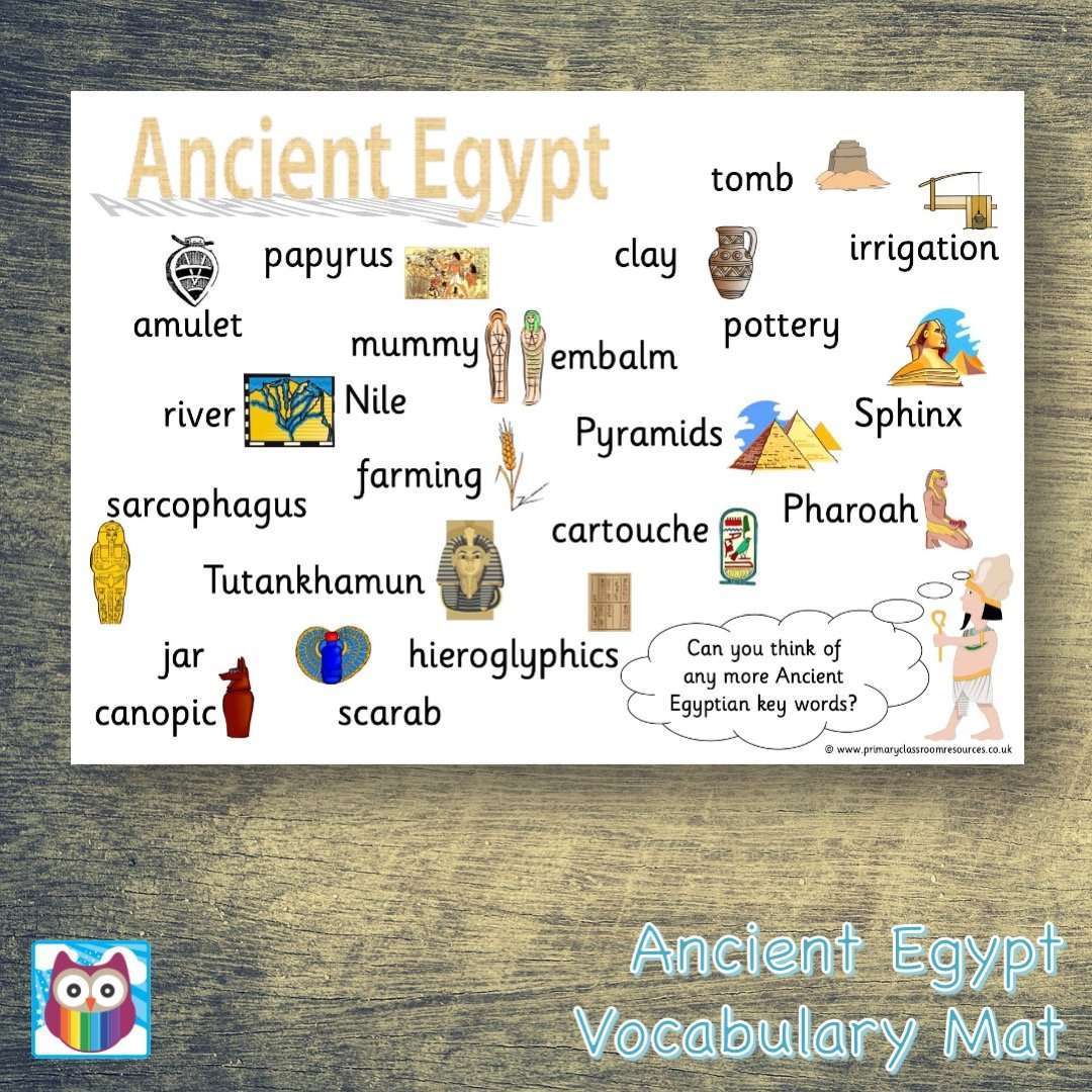 Ancient Egypt Vocabulary Help Mat Primary Classroom Resources 9923