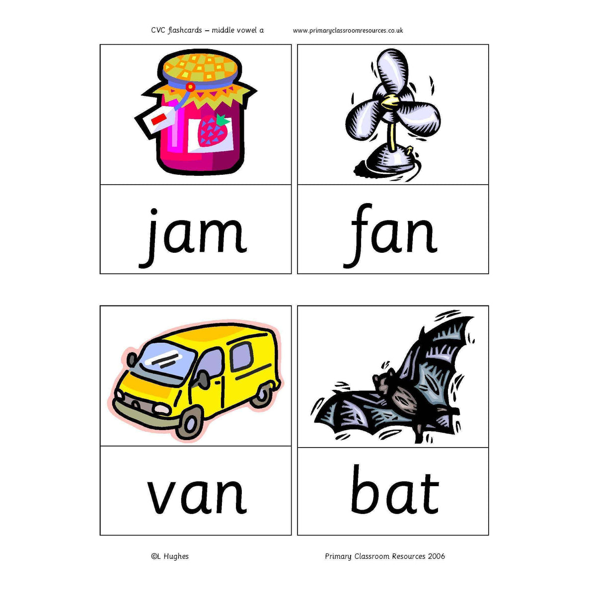 cvc-flashcards-middle-a-primary-classroom-resources