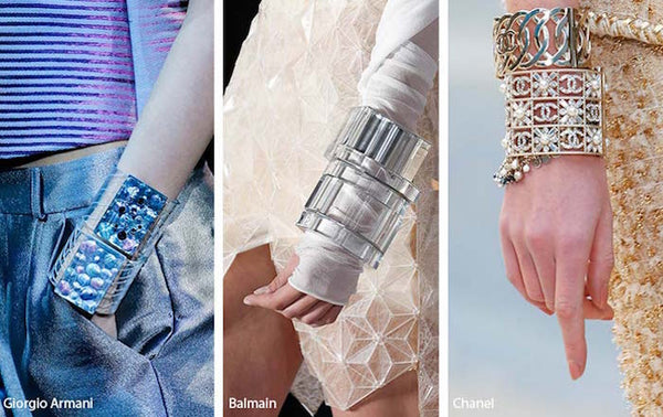 Chunky bracelets stacked or solo, boho-chic