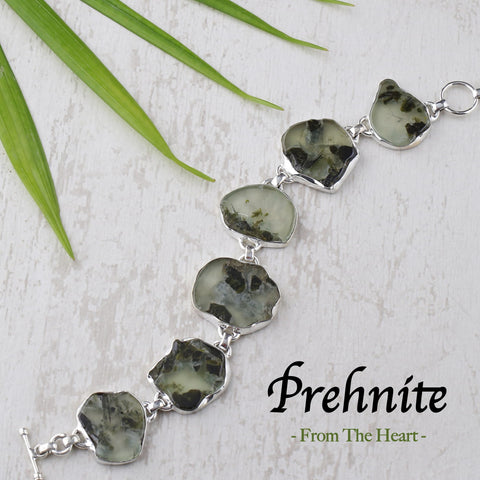 Prehnite Stone Jewelry Collection