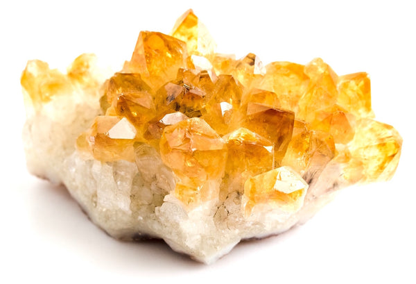 Bright Yellow Citrine Druzy Cluster