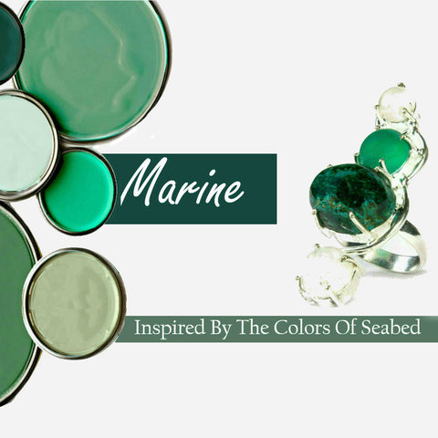 Marine Colors Inspired Semi-precious stones Collection