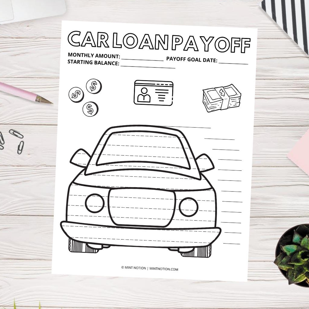 car-loan-payoff-chart-printable-mint-notion-shop