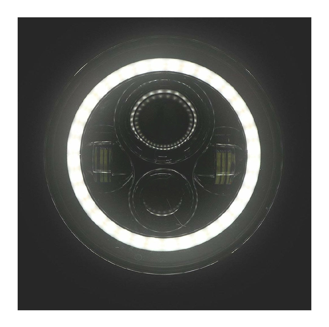 bullet white headlight