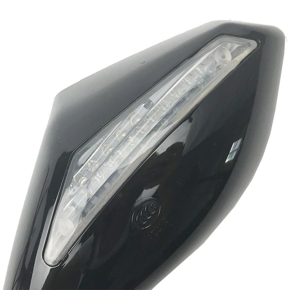 side mirror with indicator for bike