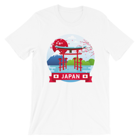 Japan Print Short-Sleeve Unisex T-Shirt