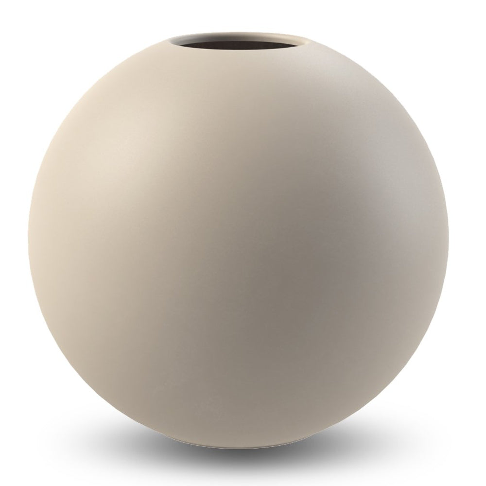 grijs Geven Fitness COOEE Design Ball Vase Sand 20cm - Batten Home