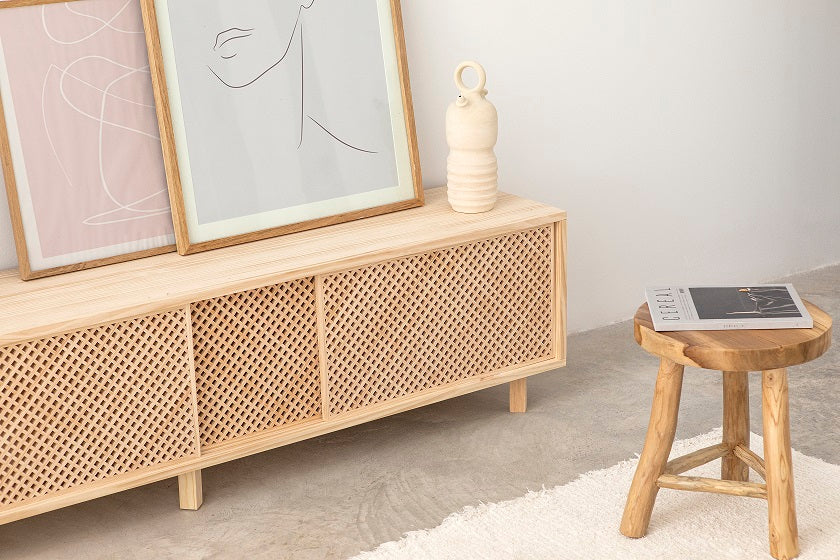 Mueble TV de madera sostenible
