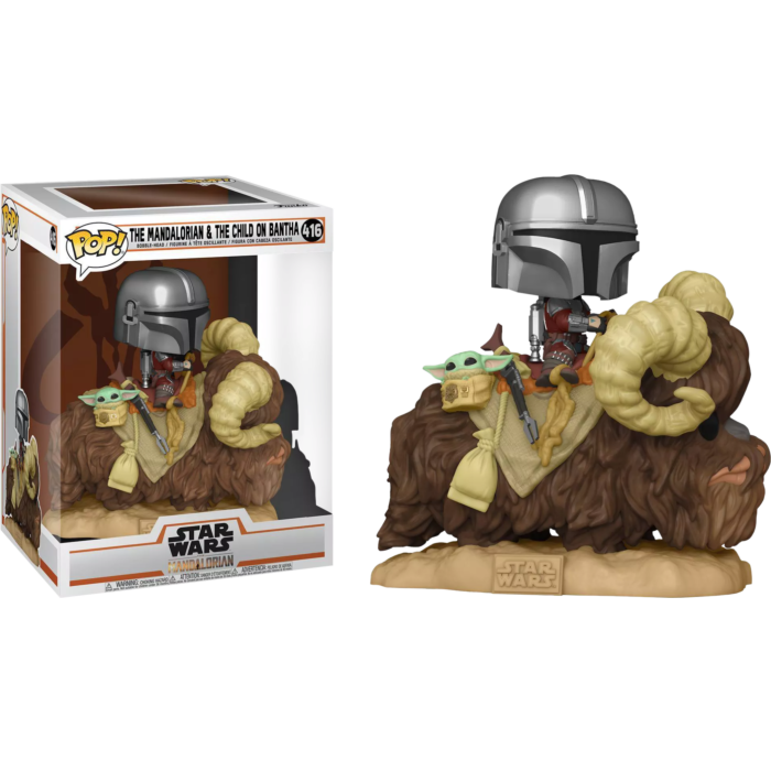 mandalorian on bantha funko