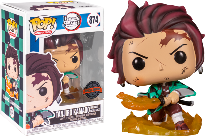 Funko Pop! Demon Slayer - Tanjiro with Flaming Blade #874 - Chase 