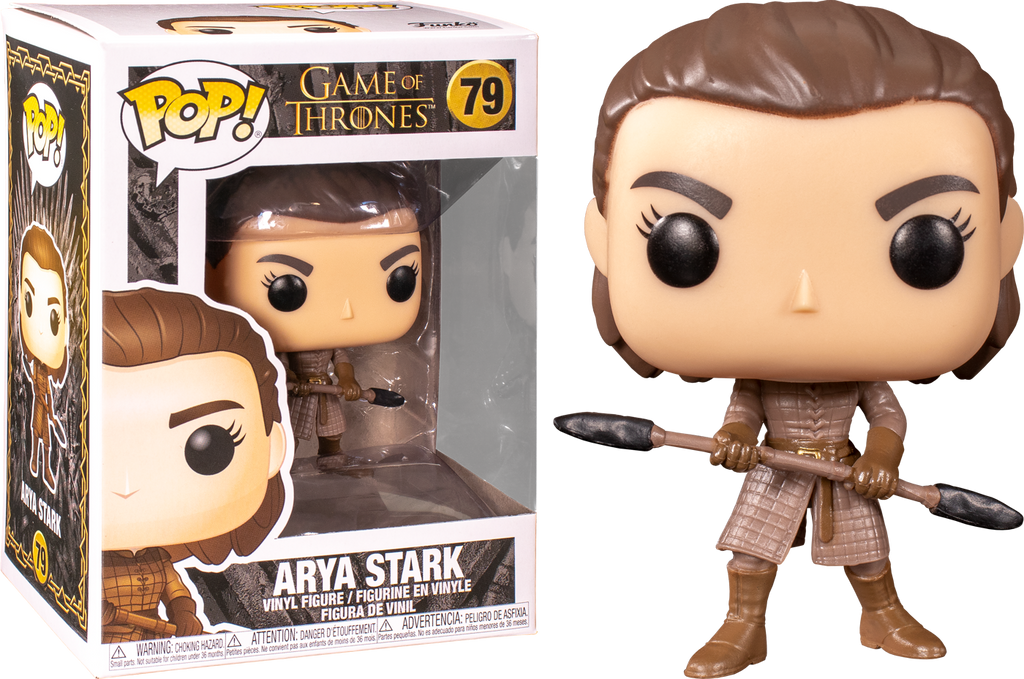 Game of Thrones-Arya w/Two Headed Spear Figura Coleccionable, 44819 Funko Pop TV