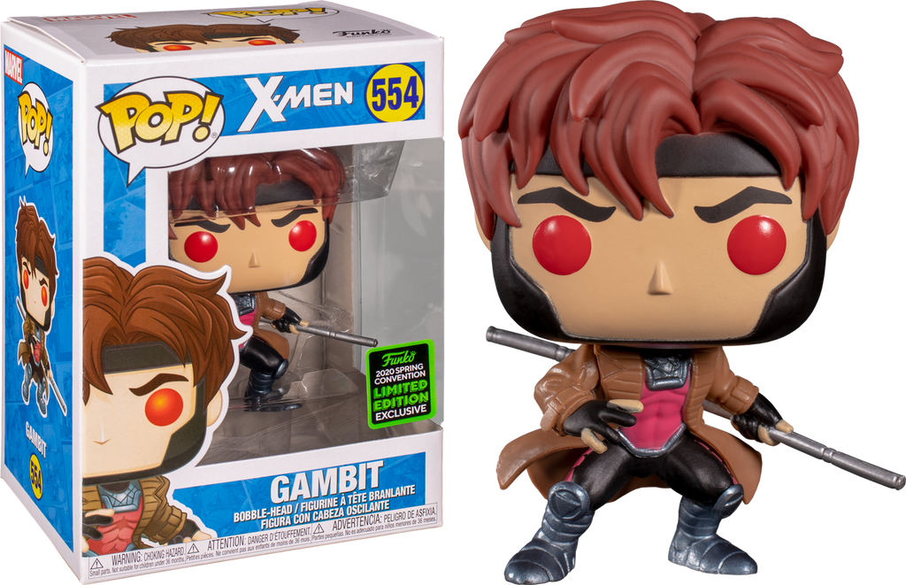 Funko Pop X Men Gambit 554 2020 Spring Convention Exclusive The Amazing Collectables 