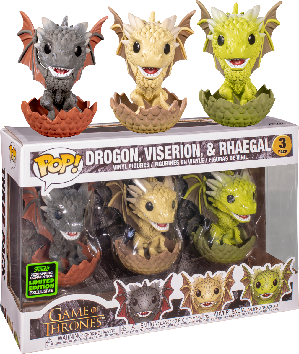 game of thrones pop dragon 3 pack