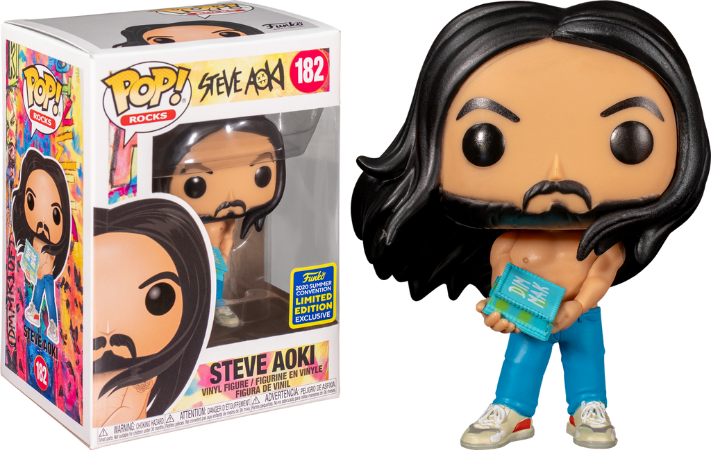 Rocks Steve Aoki 2020 SDCC Toy Tokyo Exclusive #182 HAVE IN HAND! Funko Pop