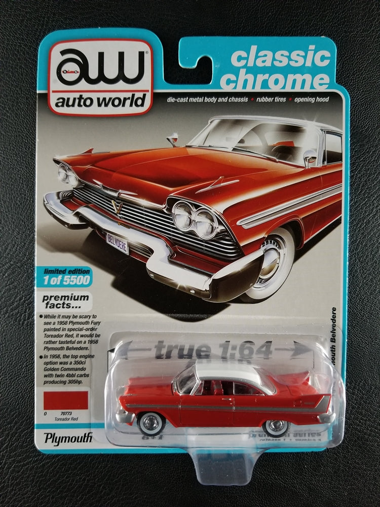 Auto World 1958 Plymouth Belvedere AW64242AB Set of 2-20B