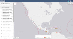 USGS Real-Time Earthquake Map