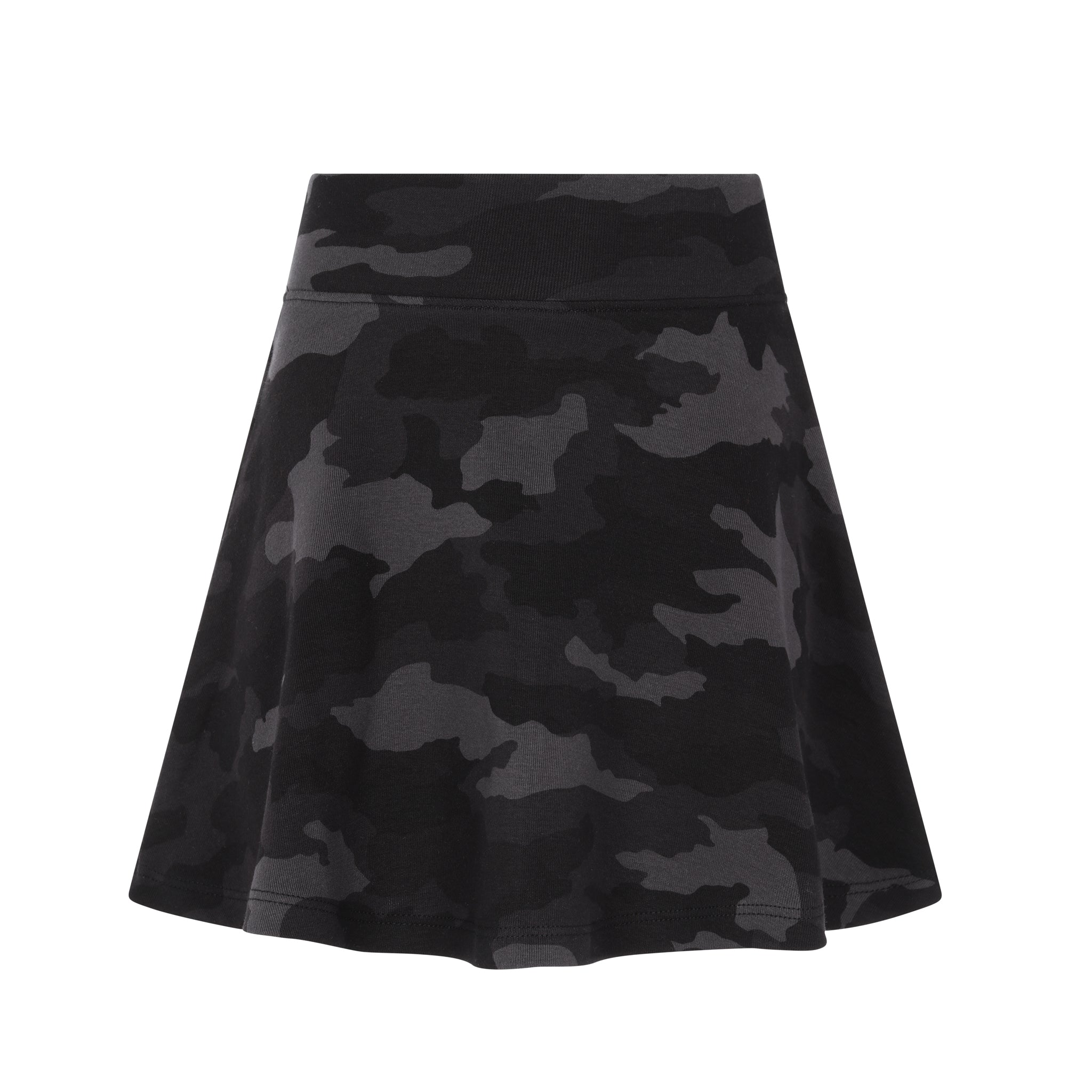 camo skirt black and white