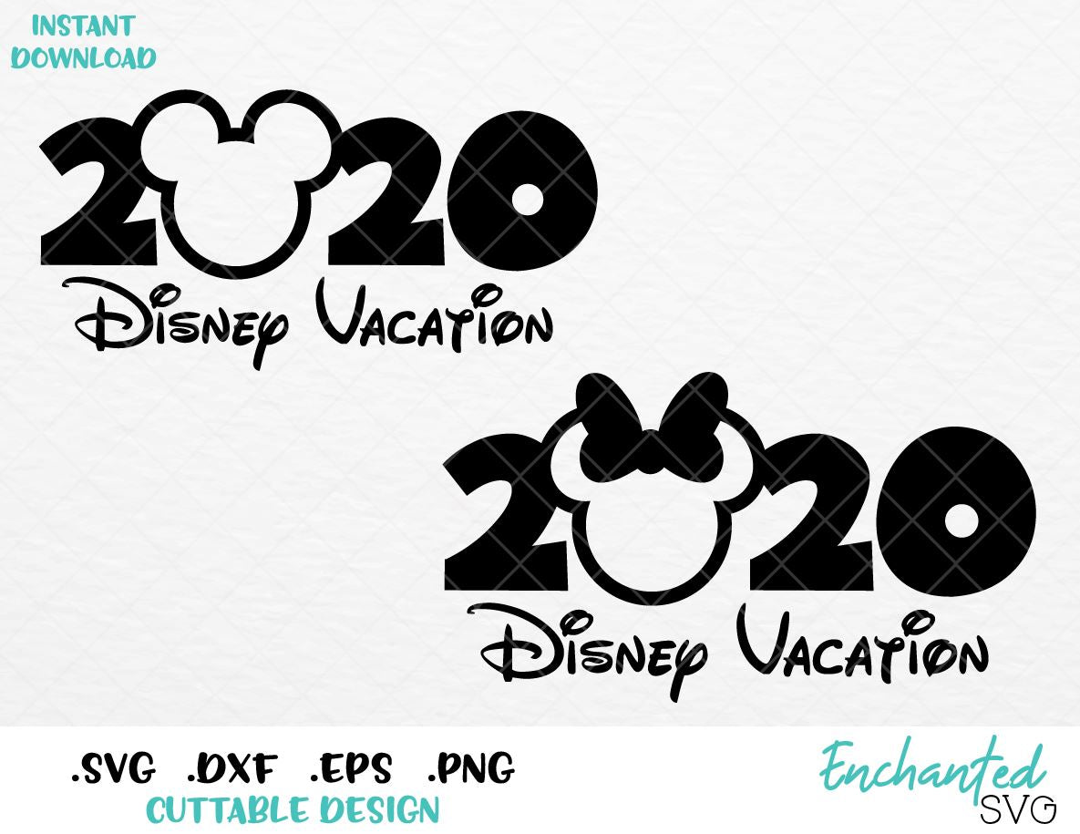 Download Minnie and Mickey Ears Disney Vacation 2020 Inspired SVG ...