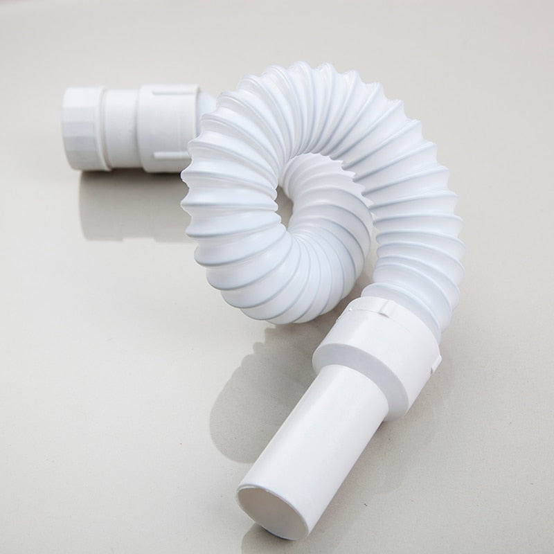 Mnoite Plastic Drain Hose Kitchen Sink Drain Strainer Flexible Waste Water Plumbing Hose Quality Integrated Bathroom Accessories