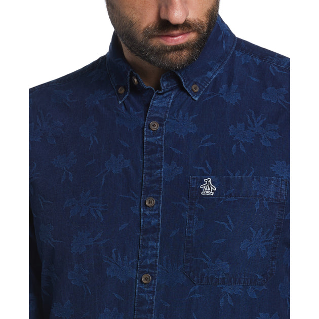 Jacquard Denim Shirt | Original Penguin US