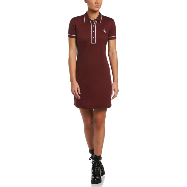 short sleeve polo dress