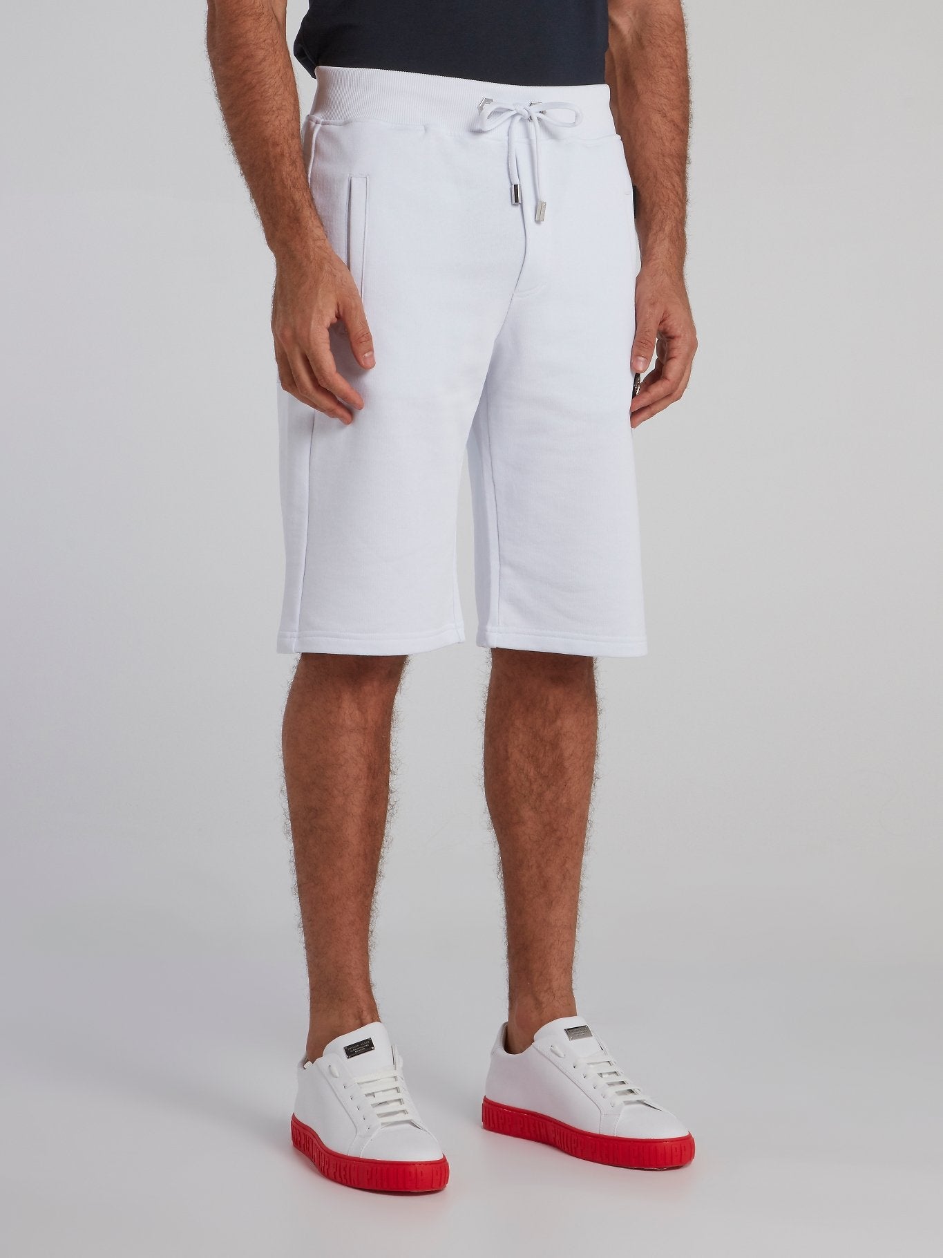 Shop Philipp Plein White Appliquéd Knee Length Shorts Online – MAISON-B-MORE