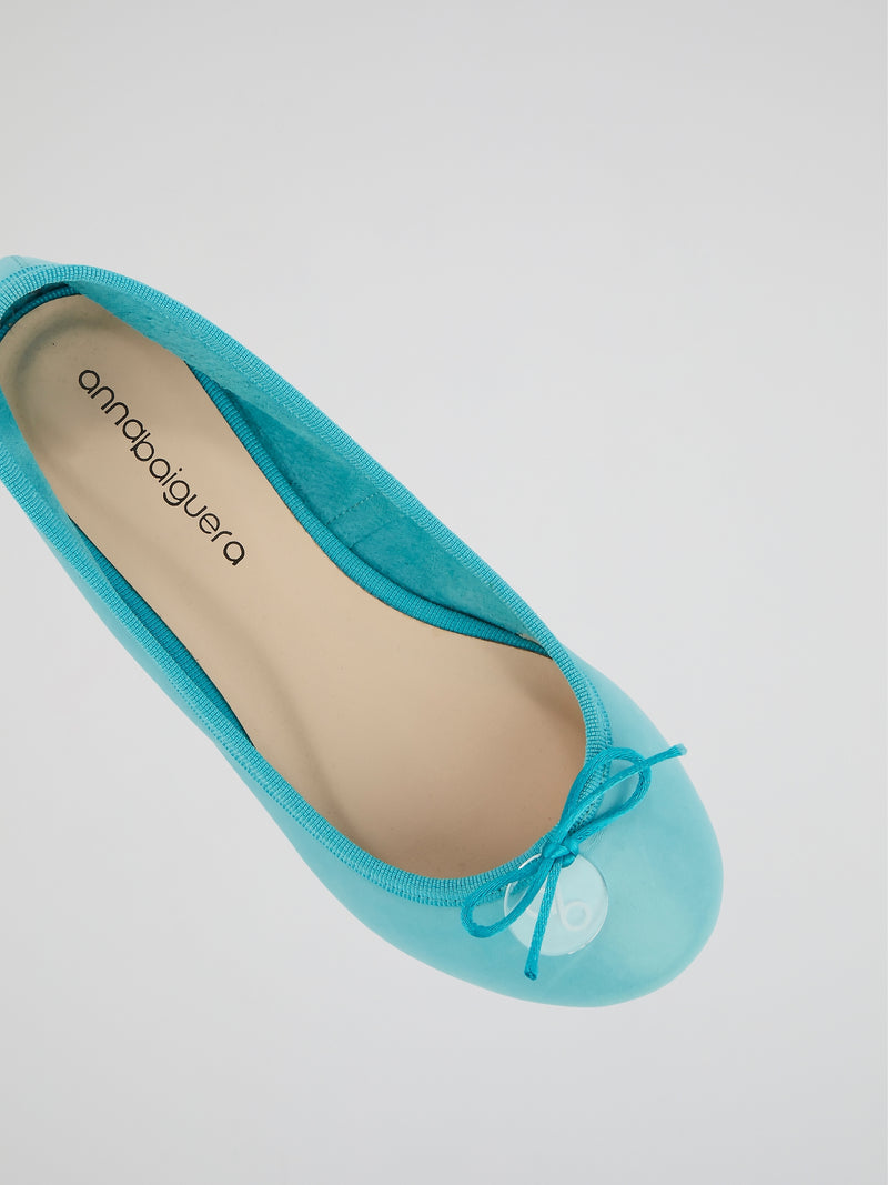 teal ballerina shoes