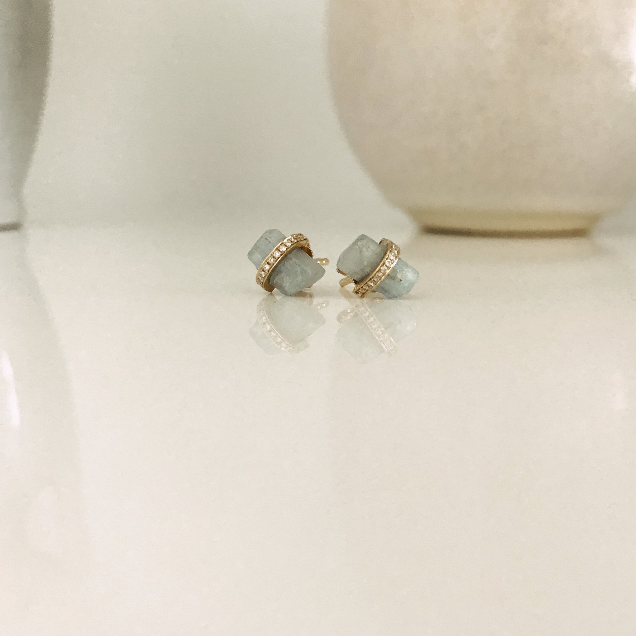 Stone Stud Earring