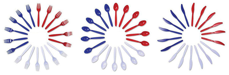 Red, White & Blue Cutlery
