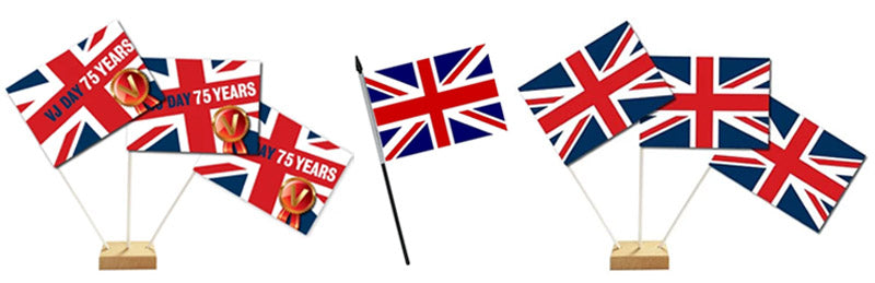 VJ Day Union Jack Table Flags