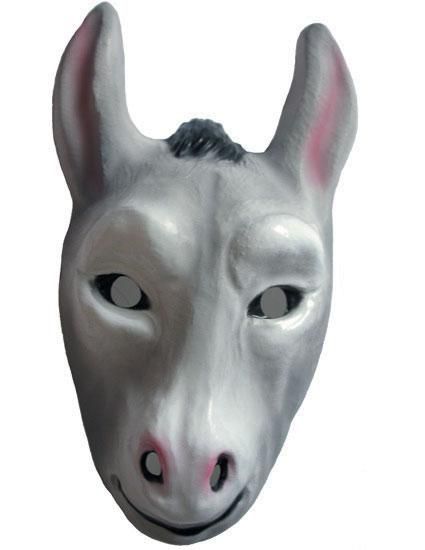 Children's Plastic Donkey Mask – Party Packs