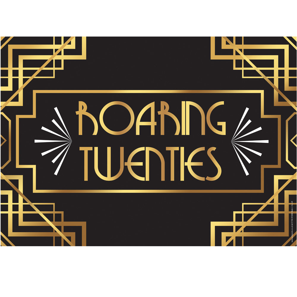 Roaring Twenties 1920 S Poster A3 Party Packs