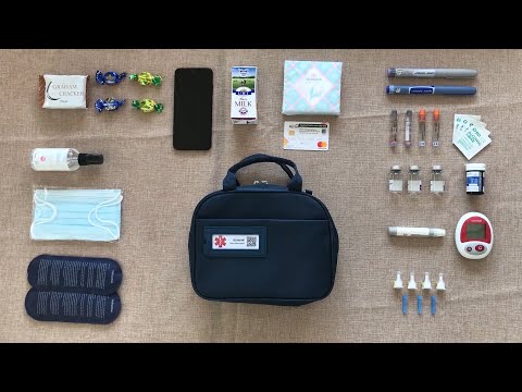 DISONCARE Diabetes Kit, Insulin Cooler +Diabetes Supplies Case