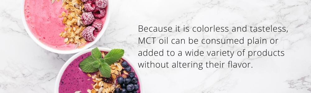 uses of mct oil - Sharrets Nutritions