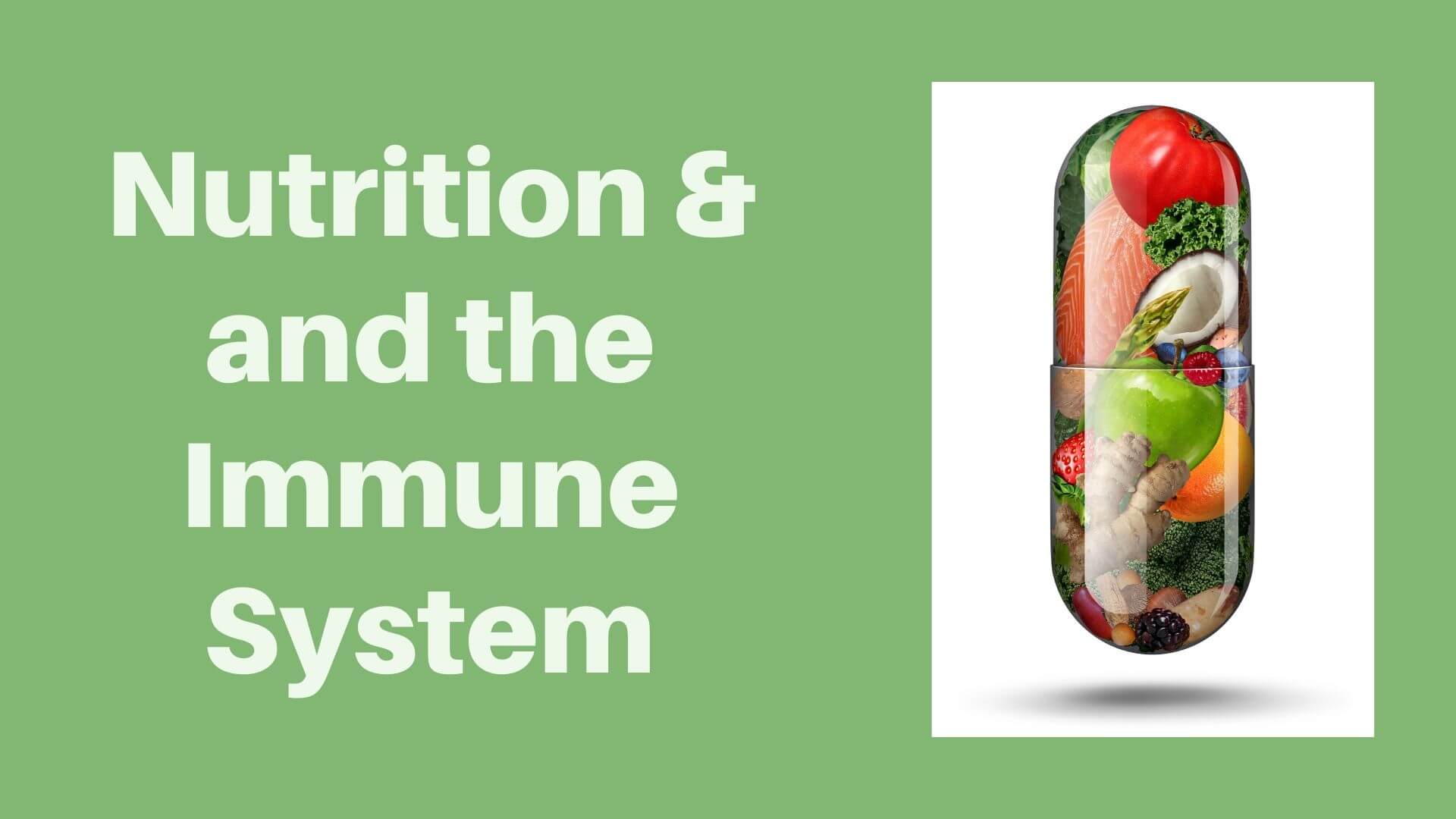 Nutrition and the immune system I Sharrets Nutritions