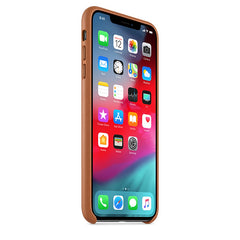 Apple Leather Case Saddle Brown for iPhone XS Max