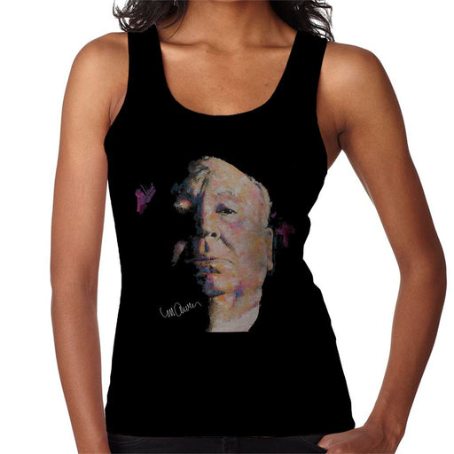 Sidney Maurer Original Portrait Of Alfred Hitchcock Portrait Womens Vest - Womens Vest