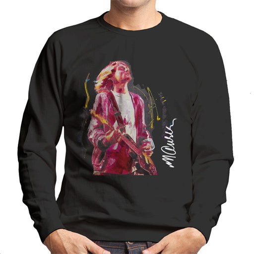 Sidney Maurer Original Portrait Of Kurt Cobain Guitar Mens Sweatshirt - Mens Sweatshirt